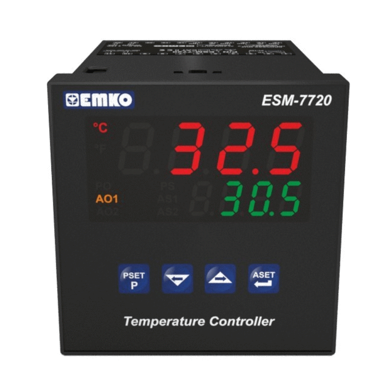 ESM-7720 Üniversal Girişli PID Sıcaklık Kontrol Cihazı TC RTD 100-240Vac