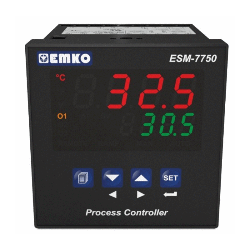 ESM-7750 Üniversal Girişli PID Smart I/O Modül Sistemli Proses Kontrol Cihazı 100-240Vac