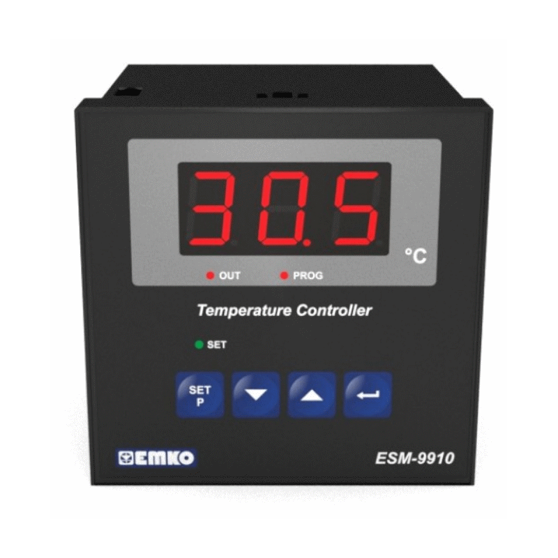 ESM-9910 Dijital On/Off Sıcaklık Kontrol Cihazı Pt-100, 0...400 °C 100-240Vac