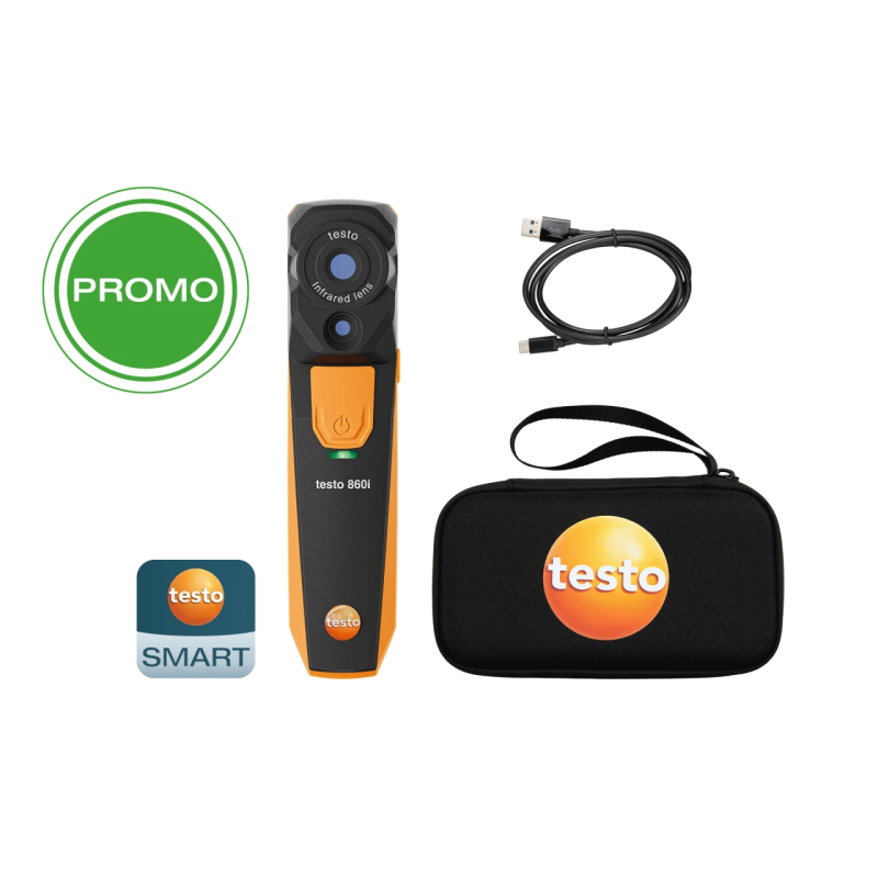 testo 860i seti - Akıllı telefonlar için kablosuz termal kamera Ürün no. 0563 0860